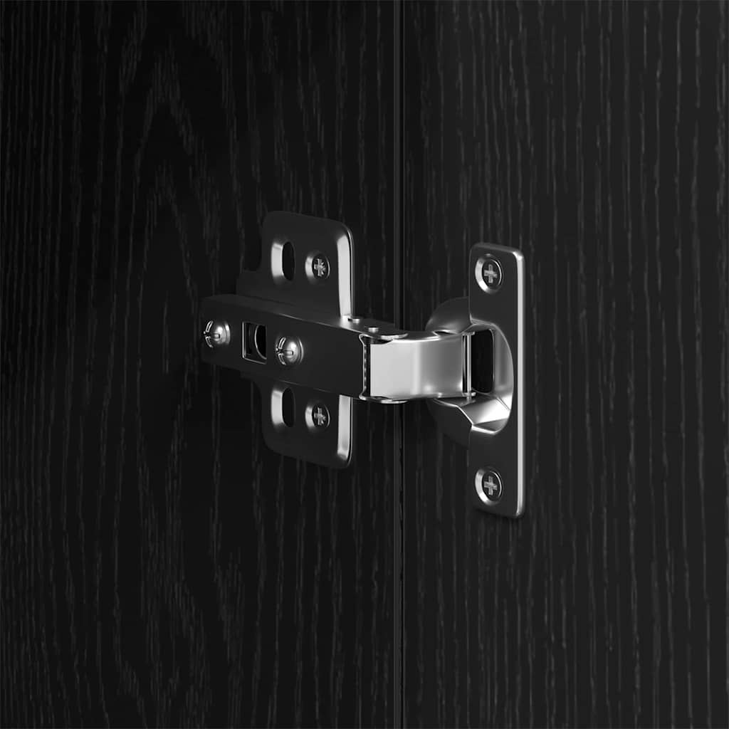 Mobile da Bagno Rovere Nero 30 x 30 x 190 cm | homemem39