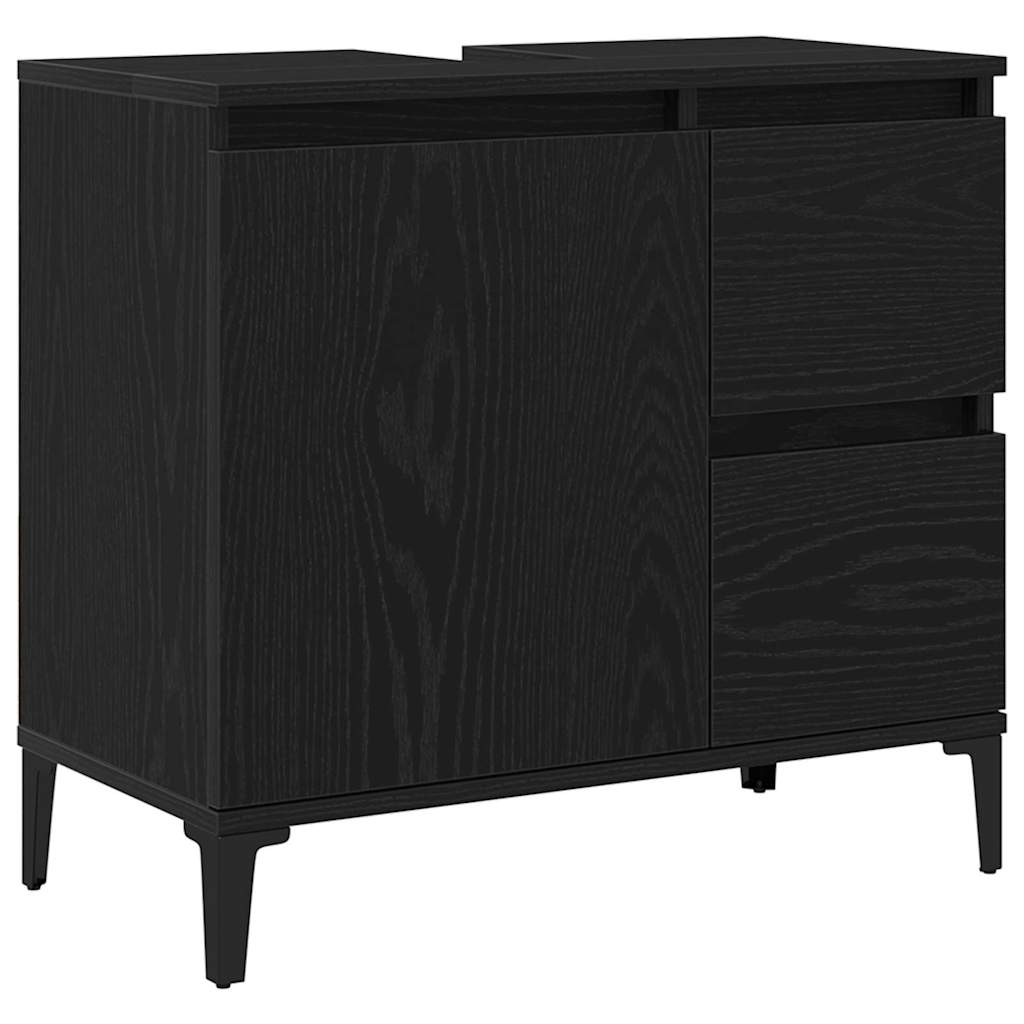 Mobile da Bagno Rovere Nero 65 x 33 x 60 cm | homemem39
