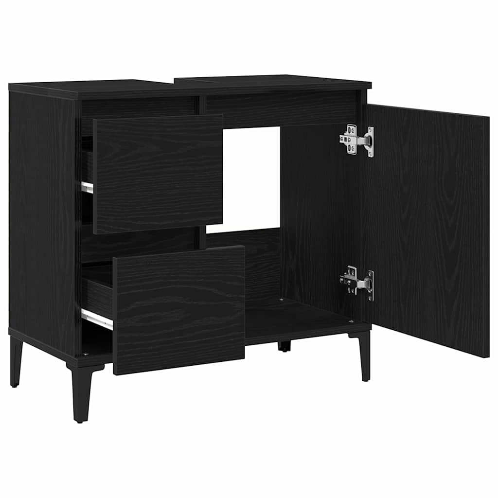 Mobile da Bagno Rovere Nero 65 x 33 x 60 cm | homemem39