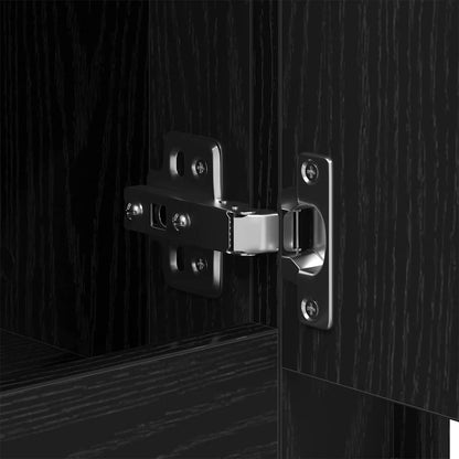 Credenza Rovere Nero 102 x 35 x 60 cm Legno multistrato