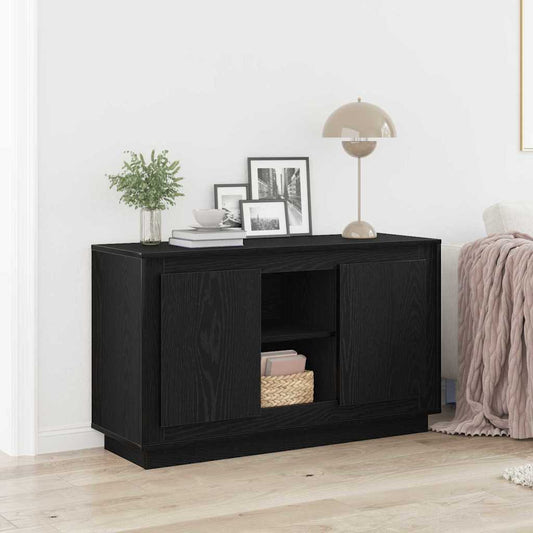 Credenza Rovere Nero 102 x 35 x 60 cm Legno multistrato