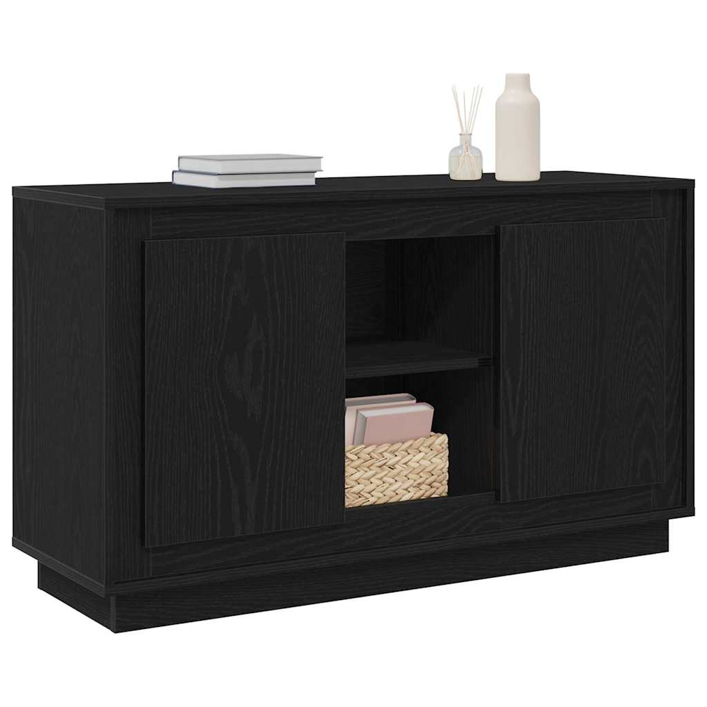 Credenza Rovere Nero 102 x 35 x 60 cm Legno multistrato