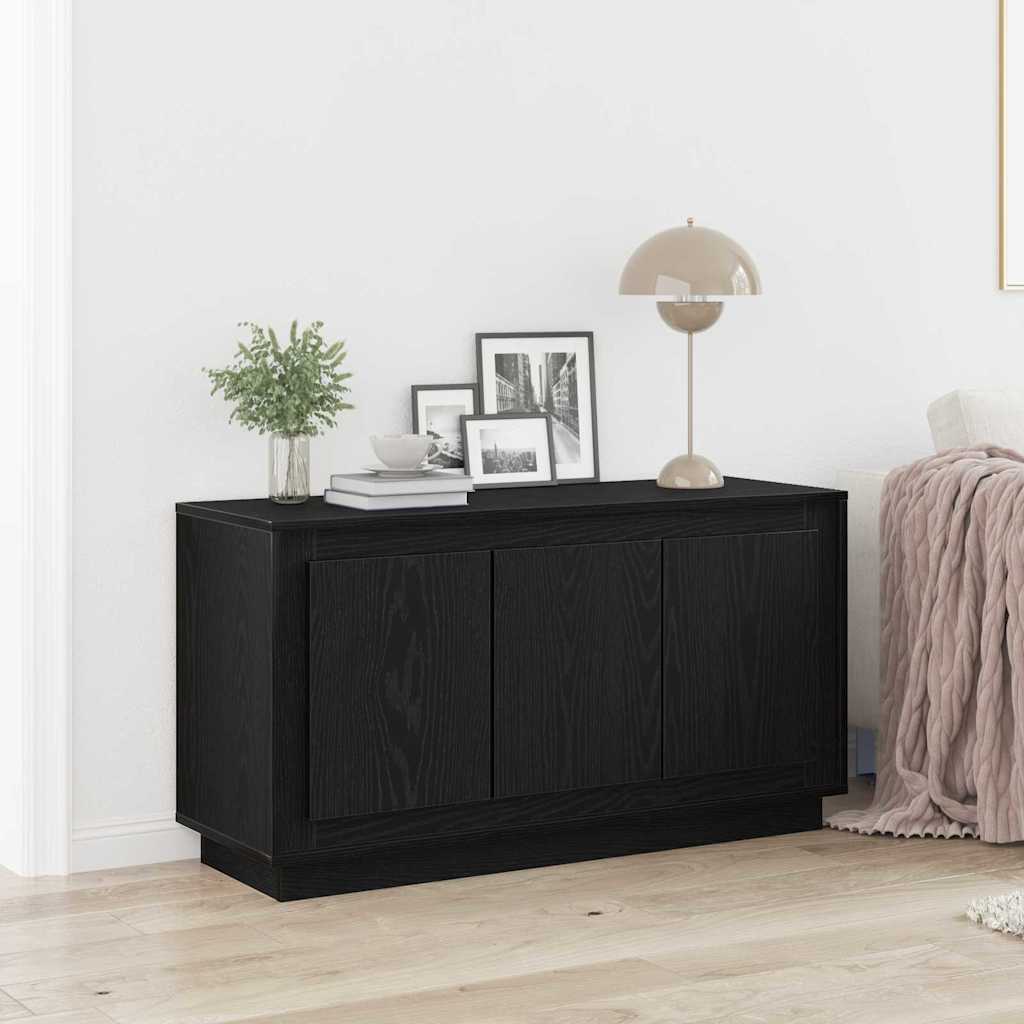 Credenza Rovere Nero 102 x 35 x 55 cm Legno multistrato