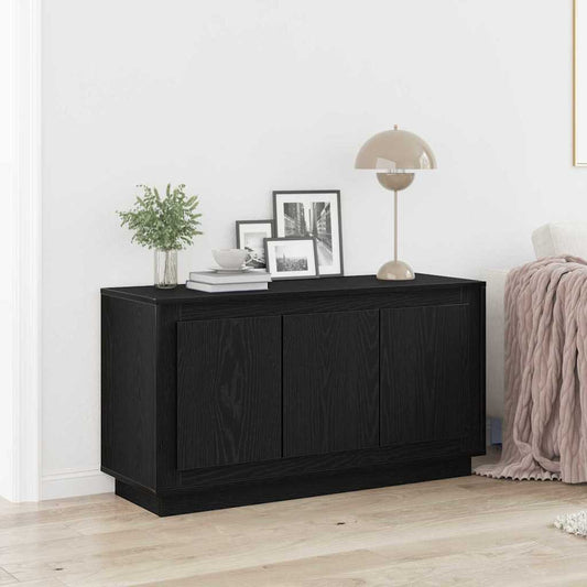 Credenza Rovere Nero 102 x 35 x 55 cm Legno multistrato