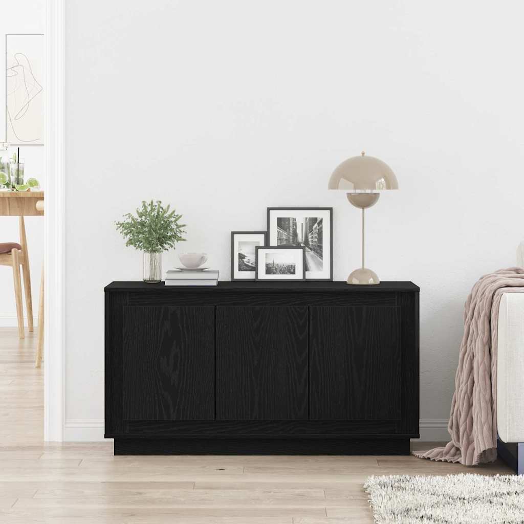 Credenza Rovere Nero 102 x 35 x 55 cm Legno multistrato