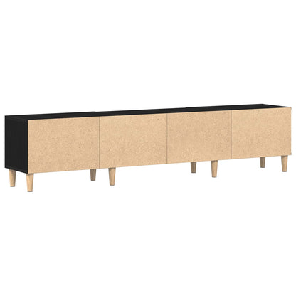 Mobile TV Rovere Nero 180 x 31,5 x 40 cm Legno multistrato