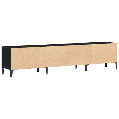 Mobile TV Rovere Nero 180 x 31,5 x 40 cm Legno multistrato