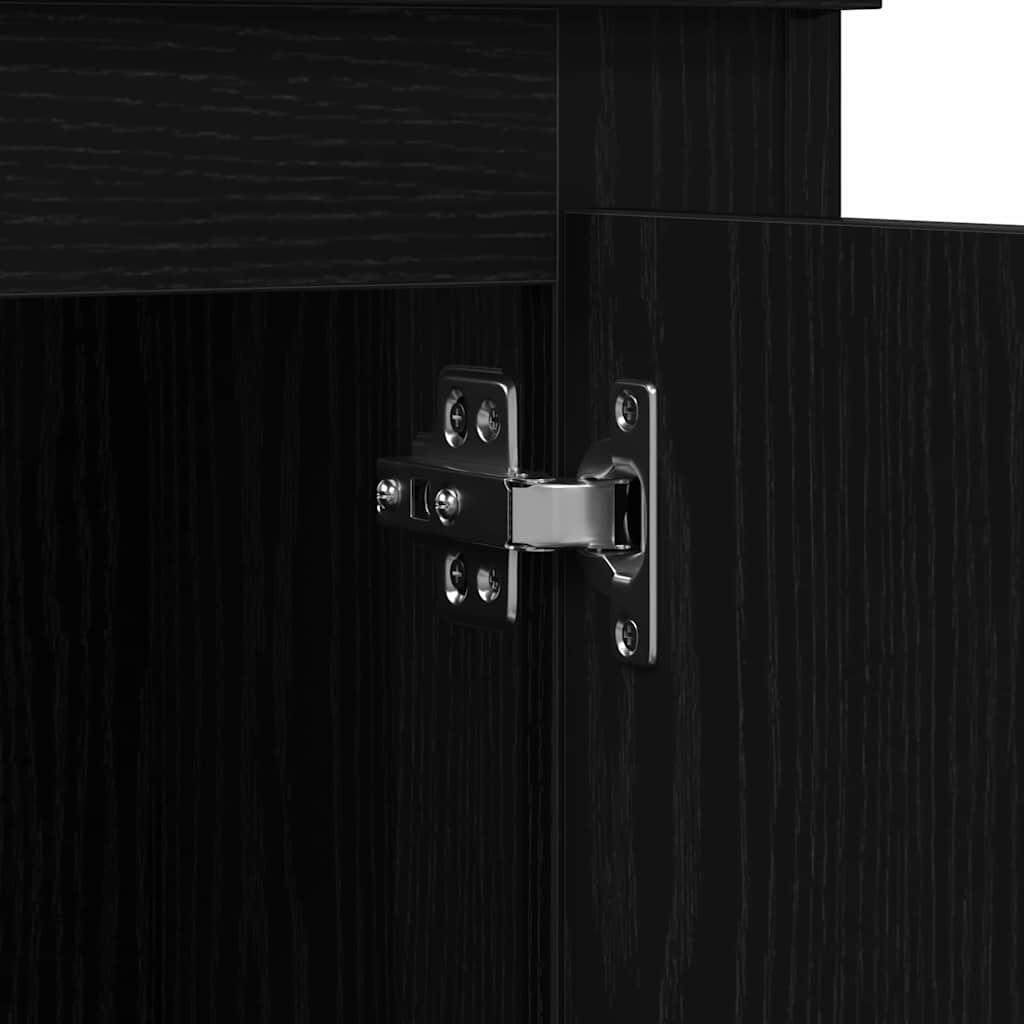 Credenza Rovere Nero 36 x 35.5 x 103.5 cm Legno multistrato