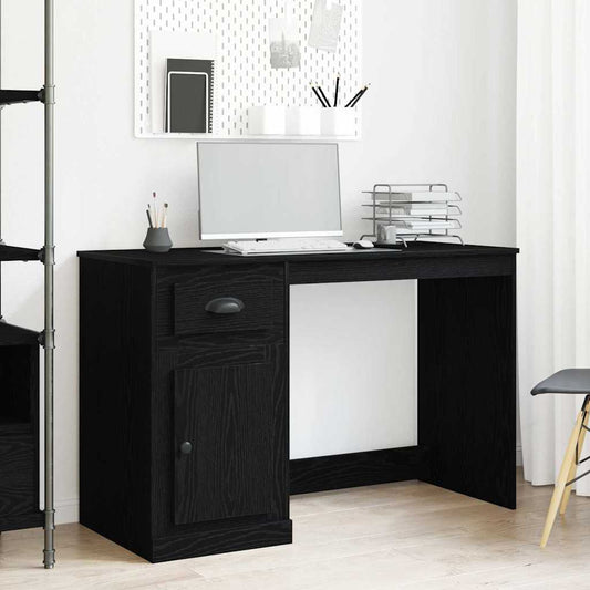 Scrivania Rovere Nero 50 x 115 x 75 cm Legno multistrato | homemem39