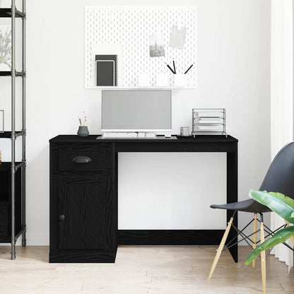 Scrivania Rovere Nero 50 x 115 x 75 cm Legno multistrato | homemem39