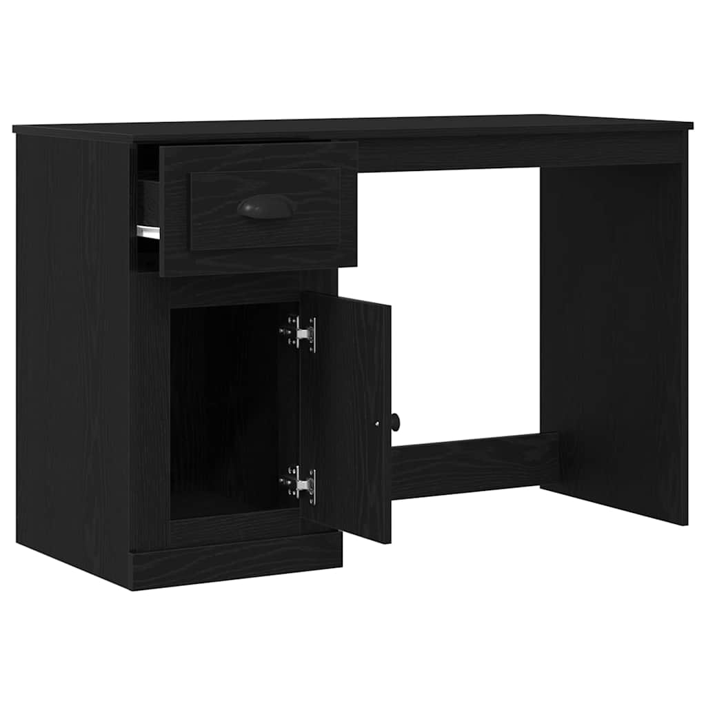 Scrivania Rovere Nero 50 x 115 x 75 cm Legno multistrato | homemem39