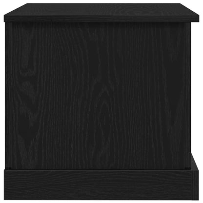 Scatola di Stoccaggio Rovere nero 70 x 40 x 28 cm
