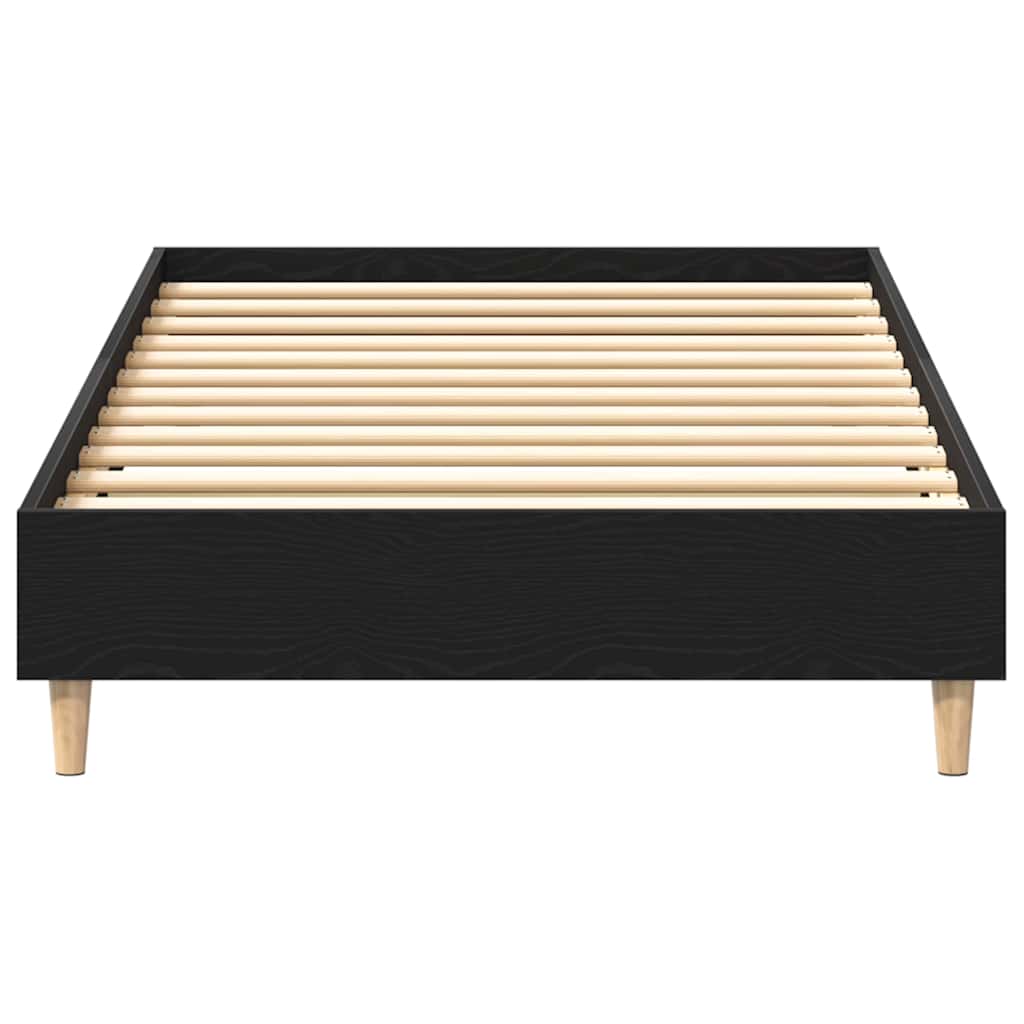 Struttura del letto Rovere Nero 203 x 93 x 25 cm | homemem39