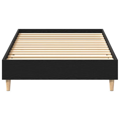 Struttura del letto Rovere Nero 203 x 93 x 25 cm | homemem39