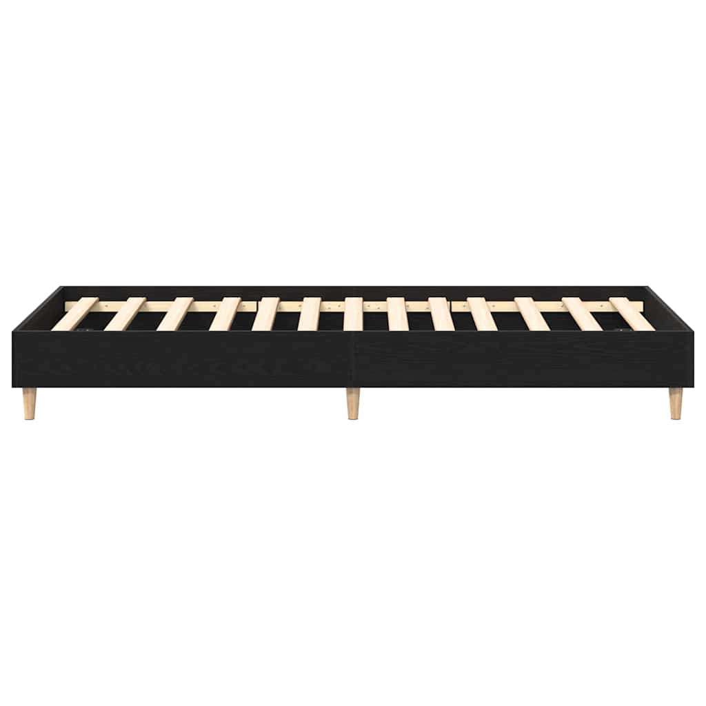Struttura del letto Rovere Nero 203 x 93 x 25 cm | homemem39