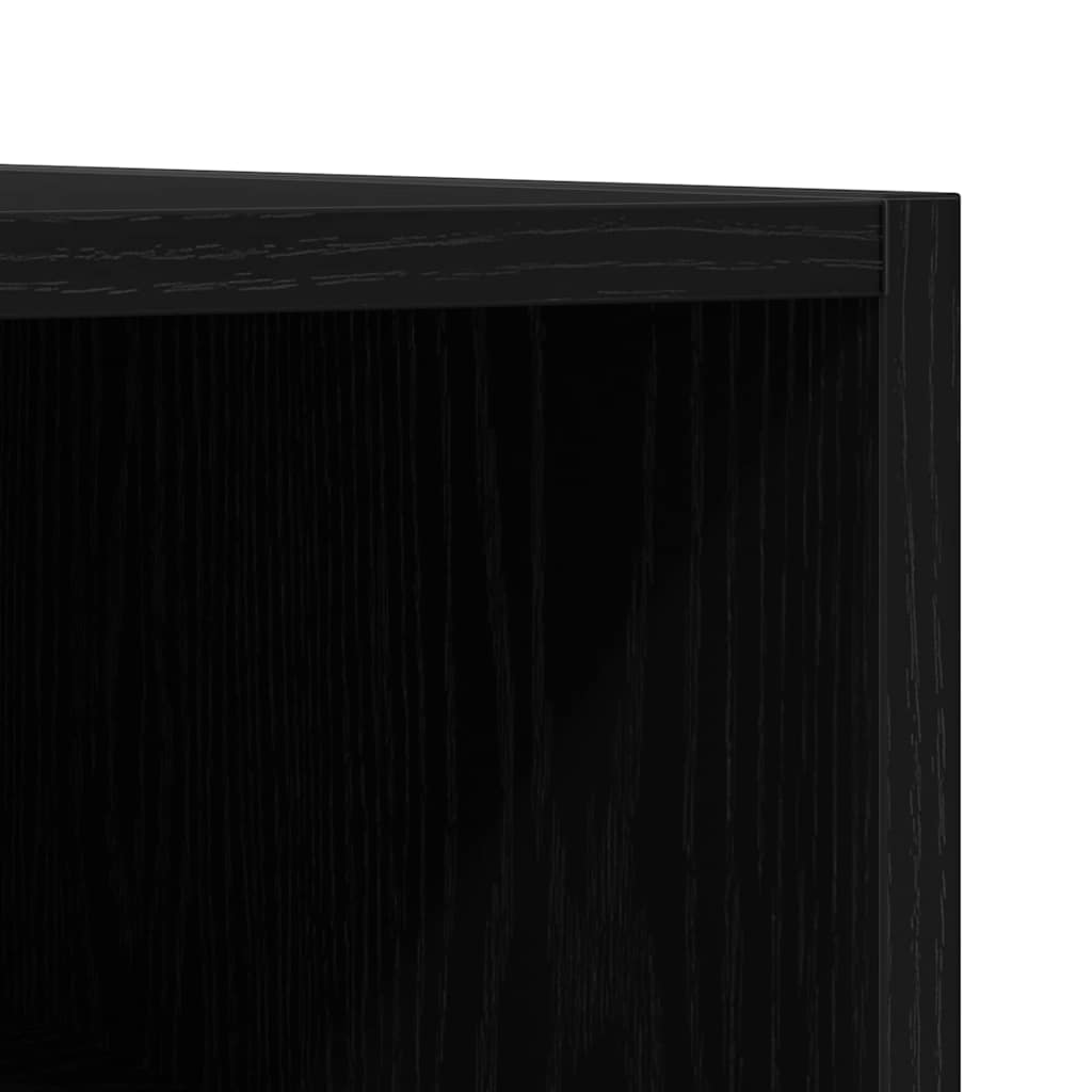 Mobile porta vinili Rovere nero 84,5 x 38 x 48 cm | homemem39