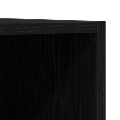 Mobile porta vinili Rovere nero 84,5 x 38 x 48 cm | homemem39