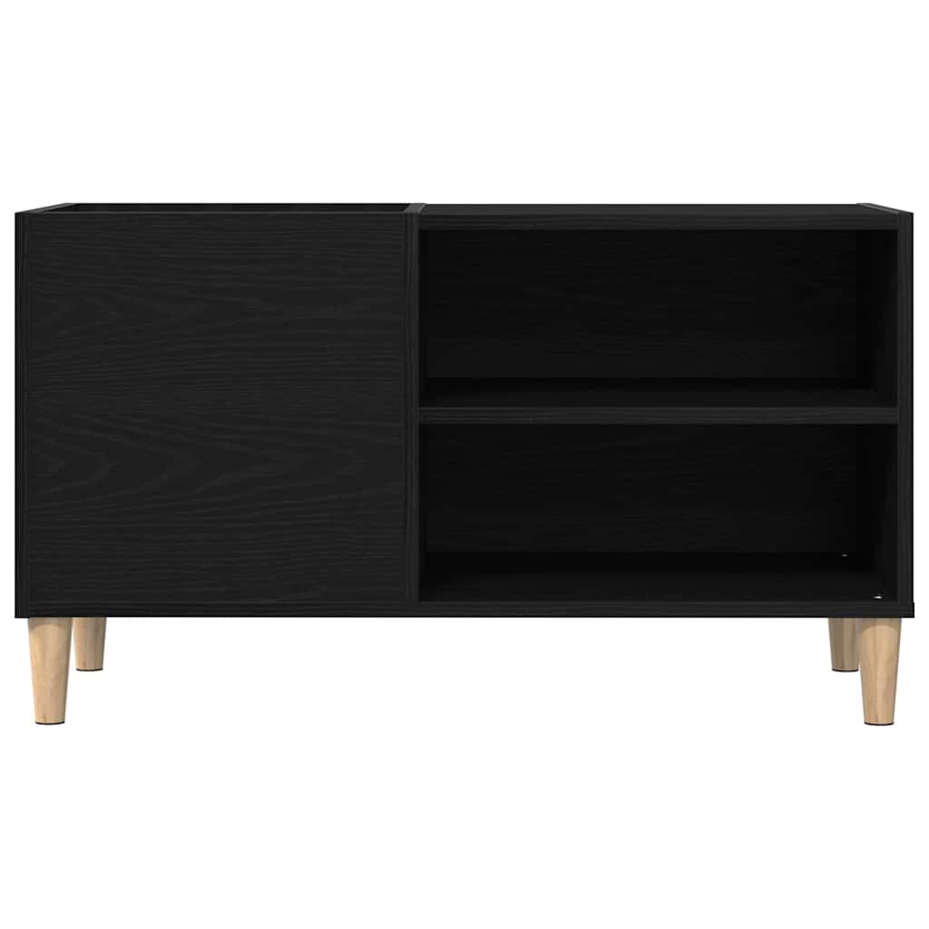 Mobile porta vinili Rovere nero 84,5 x 38 x 48 cm | homemem39