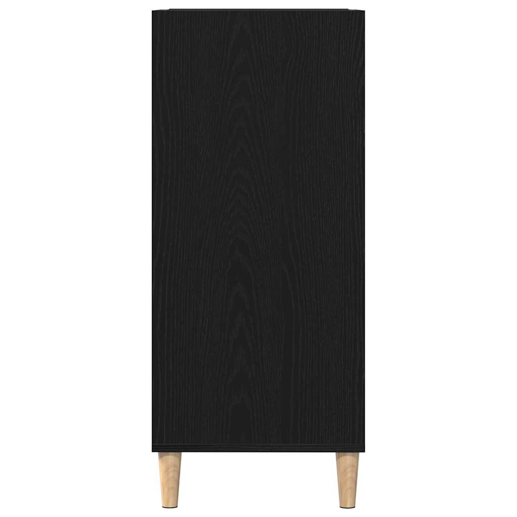 Mobile porta vinili Rovere Nero 84,5 x 38 x 89 cm
