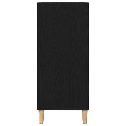 Mobile porta vinili Rovere Nero 84,5 x 38 x 89 cm
