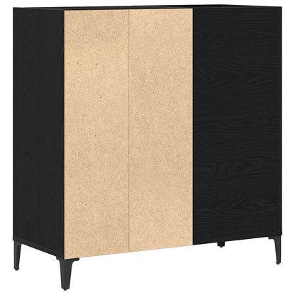 Mobile porta vinili Rovere Nero 84,5 x 38 x 89 cm