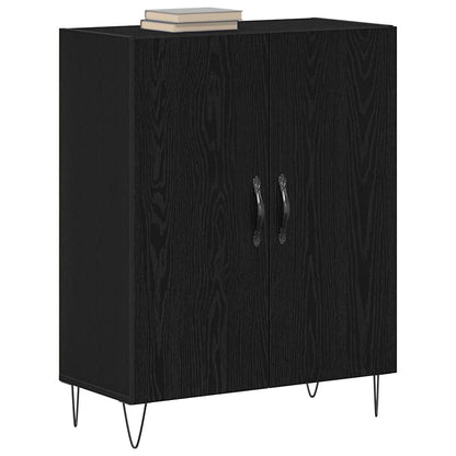 Credenza Rovere Nero 69,5 x 34 x 90 cm Legno multistrato