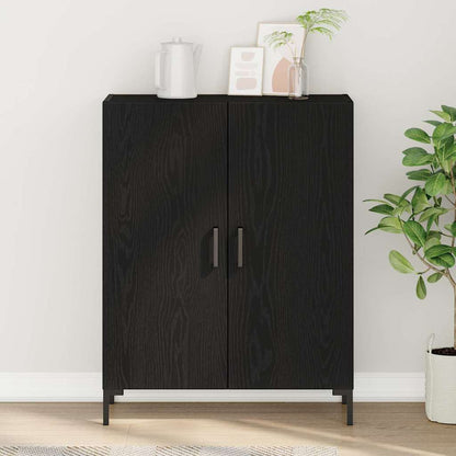 Credenza Rovere Nero 69,5 x 34 x 90 cm Legno multistrato