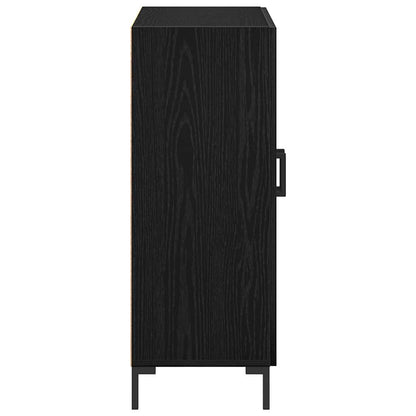 Credenza Rovere Nero 69,5 x 34 x 90 cm Legno multistrato
