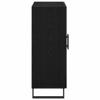 Credenza Rovere Nero 69,5 x 34 x 90 cm Legno multistrato