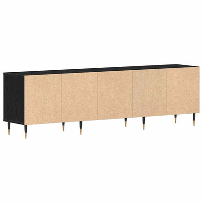 Mobile TV Rovere Nero 150 x 30 x 44,5 cm Legno multistrato
