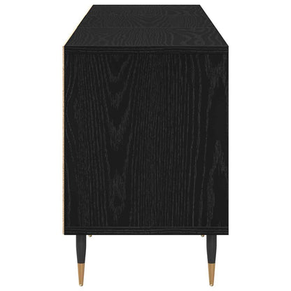 Mobile TV Rovere Nero 150 x 30 x 44,5 cm Legno multistrato