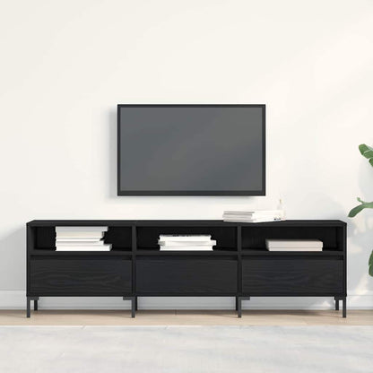 Mobile TV Rovere Nero 150 x 30 x 44,5 cm Legno multistrato