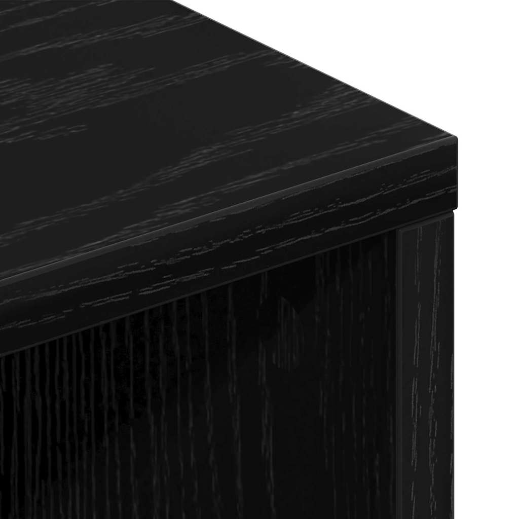 Mobile TV Rovere Nero 150 x 30 x 44,5 cm Legno multistrato