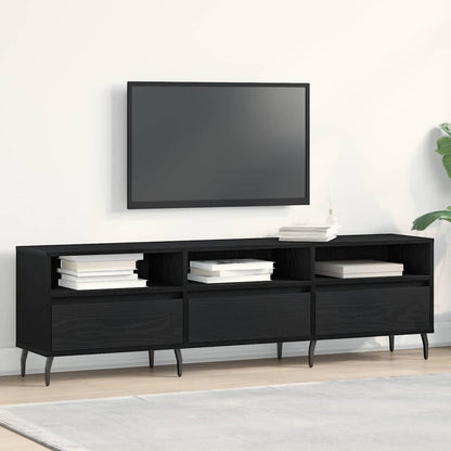 Mobile TV Rovere Nero 150 x 30 x 44,5 cm Legno multistrato