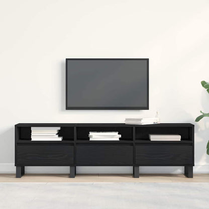 Mobile TV Rovere Nero 150 x 30 x 44,5 cm Legno multistrato
