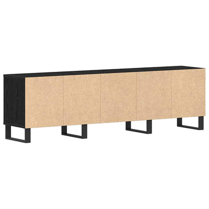 Mobile TV Rovere Nero 150 x 30 x 44,5 cm Legno multistrato