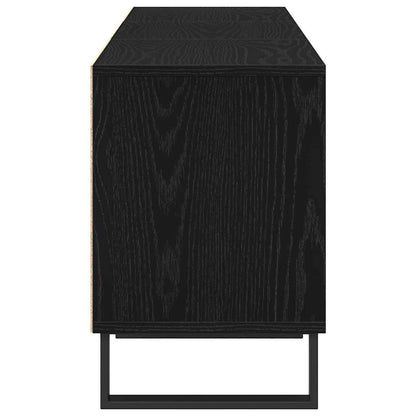 Mobile TV Rovere Nero 150 x 30 x 44,5 cm Legno multistrato