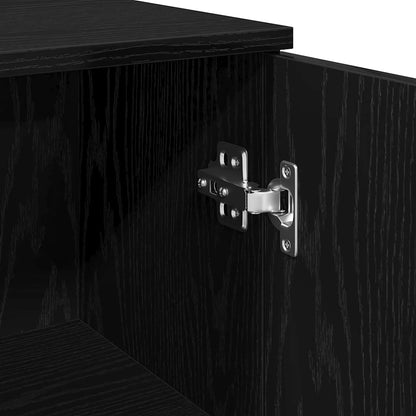 Mobile da Bagno Rovere Nero 30 x 30 x 190 cm | homemem39