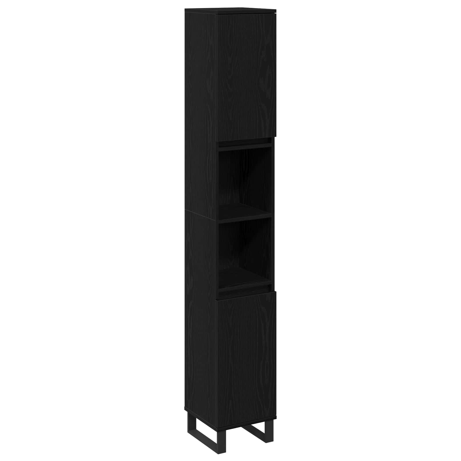 Mobile da Bagno Rovere Nero 30 x 30 x 190 cm | homemem39