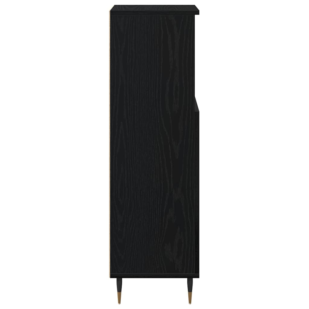 Mobile da Bagno Rovere Nero 30 x 30 x 100 cm | homemem39