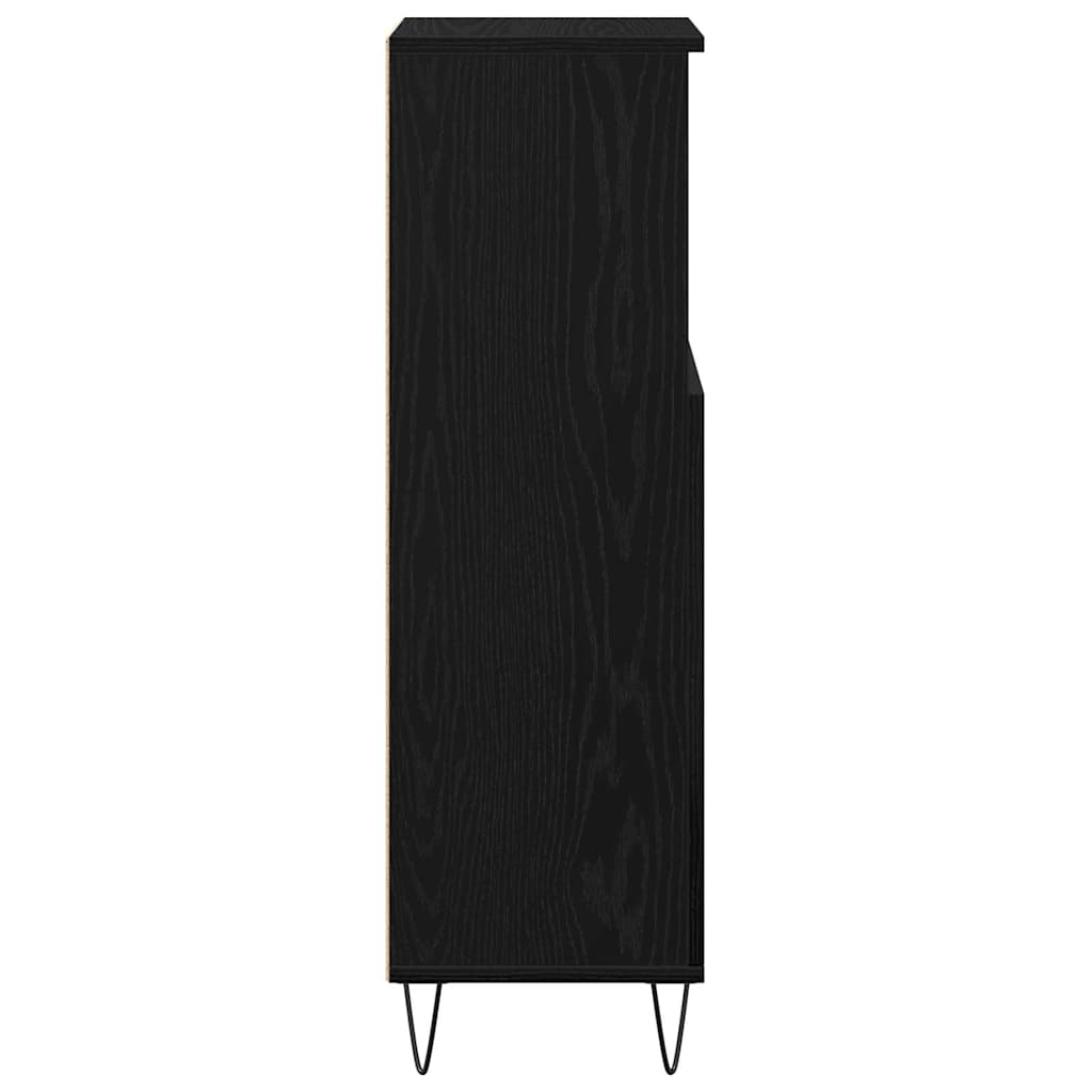 Mobile da Bagno Rovere Nero 30 x 30 x 100 cm | homemem39