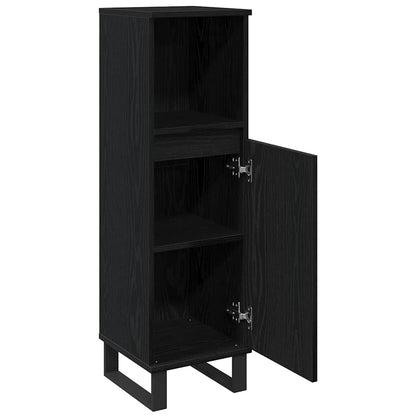 Mobile da Bagno Rovere Nero 30 x 30 x 100 cm | homemem39