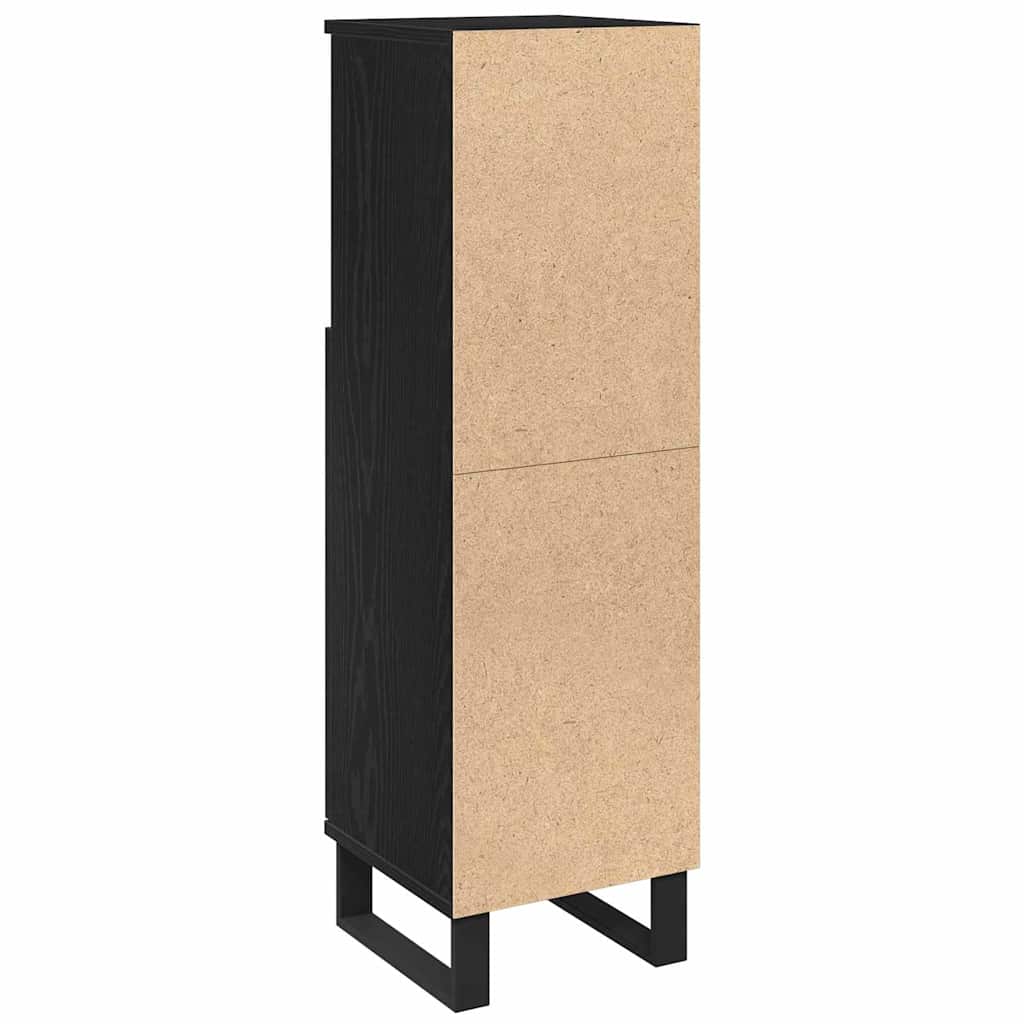 Mobile da Bagno Rovere Nero 30 x 30 x 100 cm | homemem39