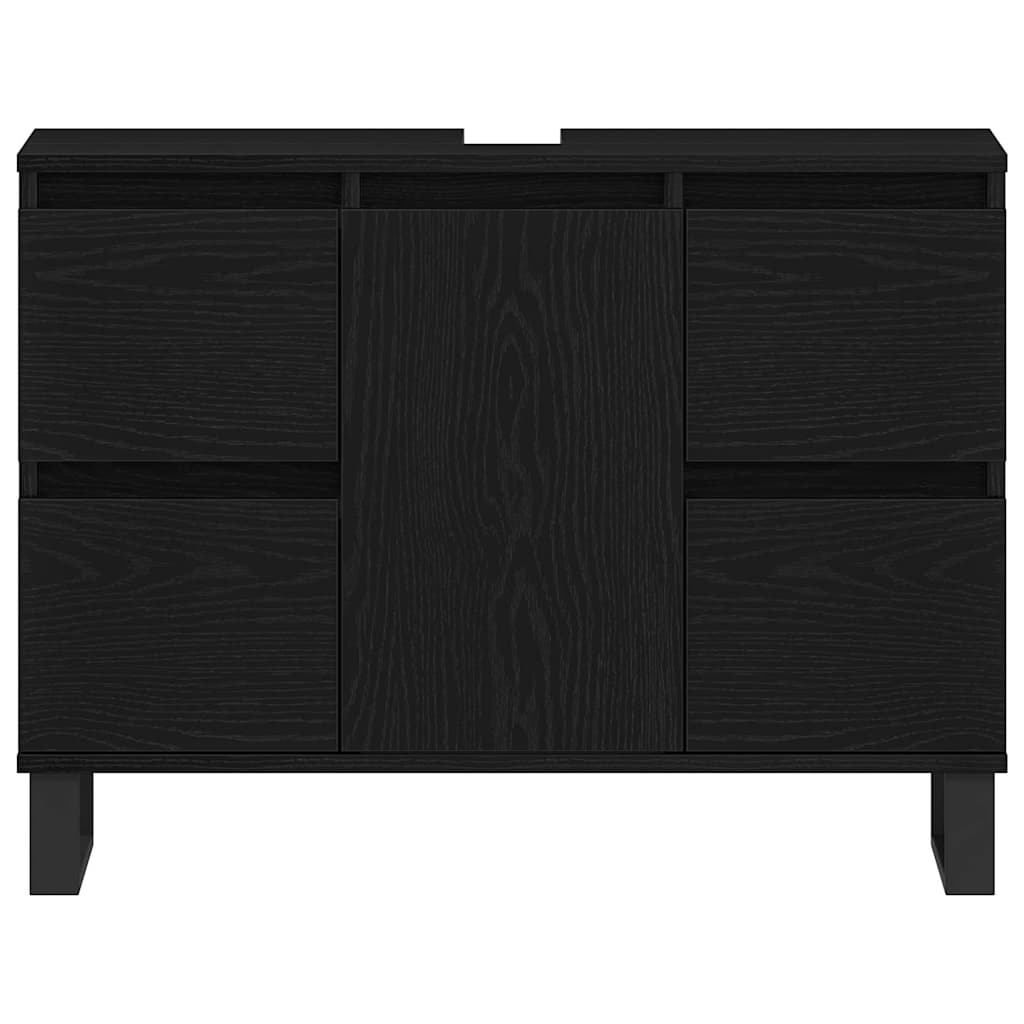 Mobile da Bagno Rovere Nero 80 x 33 x 60 cm | homemem39