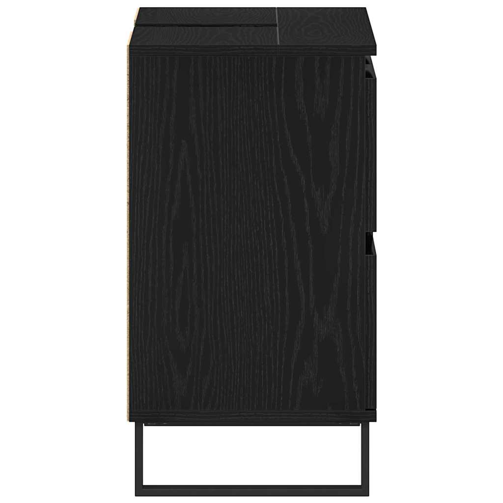 Mobile da Bagno Rovere Nero 80 x 33 x 60 cm | homemem39
