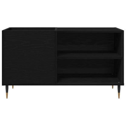 Mobile porta vinili con lo scaffale Rovere Nero 85 x 38 x 48 cm | homemem39