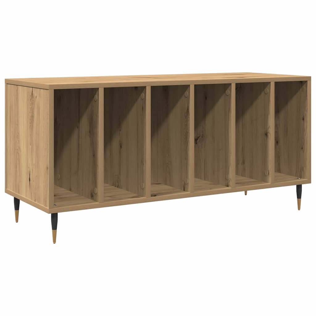 Mobile porta vinili rovere artigianale 100 x 38 x 48 cm | homemem39