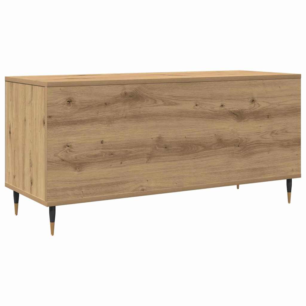 Mobile porta vinili rovere artigianale 100 x 38 x 48 cm | homemem39