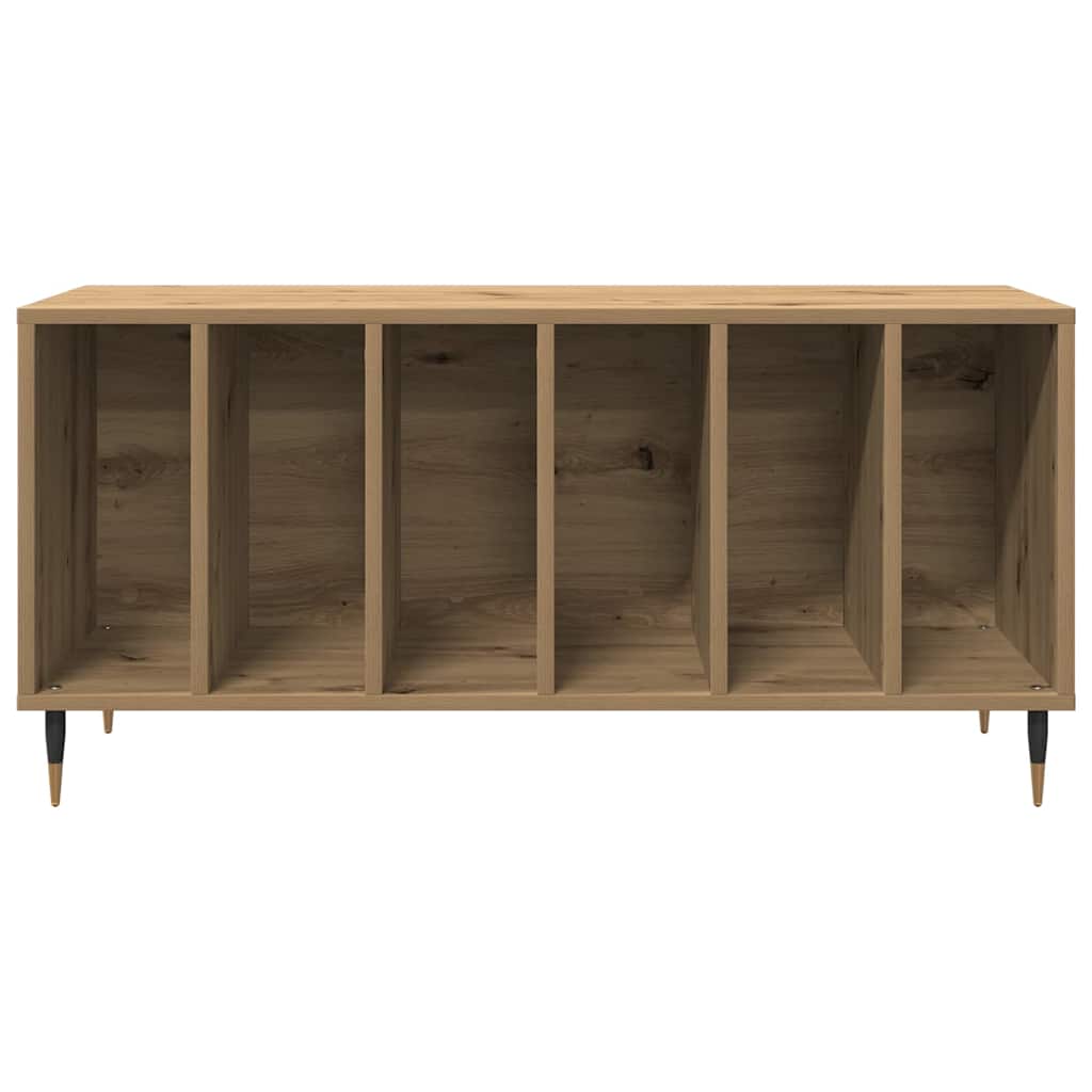 Mobile porta vinili rovere artigianale 100 x 38 x 48 cm | homemem39