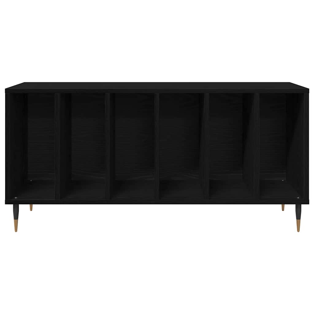 Mobile porta vinili Rovere Nero 100 x 38 x 48 cm | homemem39